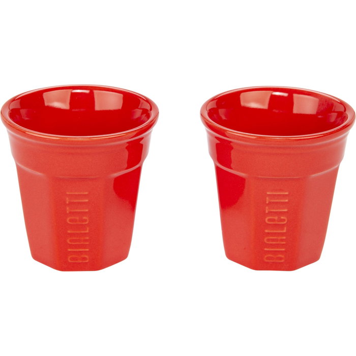 Bialetti Set Mini-express Inox / Rouge avec 2 tasses