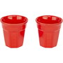 Bialetti Set Mini-express Inox / Rouge avec 2 tasses
