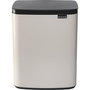 Brabantia BO Poubelle 12 Litres Soft Beige