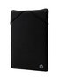 HP Housse de protection réversible pour ordinateur portable 14 pouces, Motif géométrique, Noir et Argent
