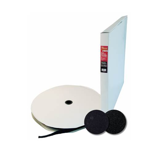 Burcasa Ruban de fermeture pour ourlet 20mm noir boîte de 25m Burcasa Ruban de fermeture pour ourlet 20mm noir boîte de 25m