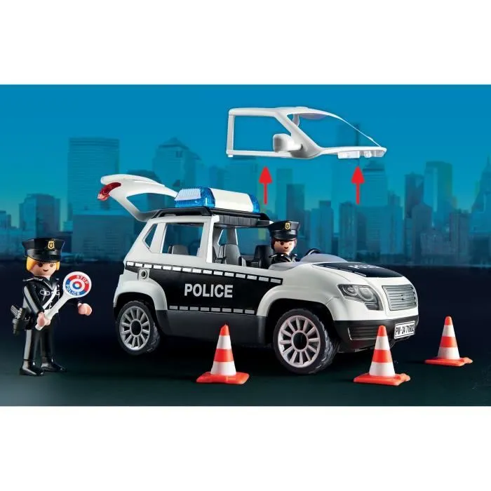 Playmobil 71602 - Poste de police et véhicules, Les Policiers, Set de 159 pièces, pour enfants dès 4 ans Playmobil 71602 - Poste de police et véhicules, Les Policiers, Set de 159 pièces, pour enfants dès 4 ans