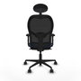 Piqueras y Crespo Chaise de Bureau avec Appui-tête Jorquera 2D036N1 Blue marine