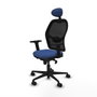 Piqueras y Crespo Chaise de Bureau avec Appui-tête Jorquera 2D036N1 Blue marine