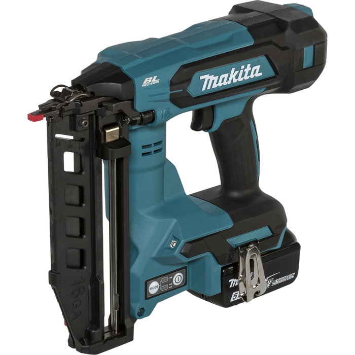 Makita DBN601RTJ Cloueuse sans fil 18V (clous 19-64mm, 2x 5.0 Ah) Makita DBN601RTJ Cloueuse sans fil 18V (clous 19-64mm, 2x 5.0 Ah)