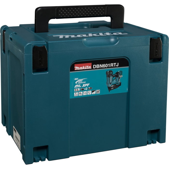 Makita DBN601RTJ Cloueuse sans fil 18V (clous 19-64mm, 2x 5.0 Ah) Makita DBN601RTJ Cloueuse sans fil 18V (clous 19-64mm, 2x 5.0 Ah)