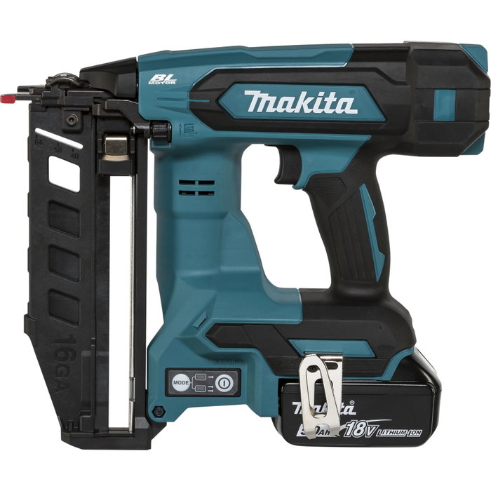 Makita DBN601RTJ Cloueuse sans fil 18V (clous 19-64mm, 2x 5.0 Ah) Makita DBN601RTJ Cloueuse sans fil 18V (clous 19-64mm, 2x 5.0 Ah)
