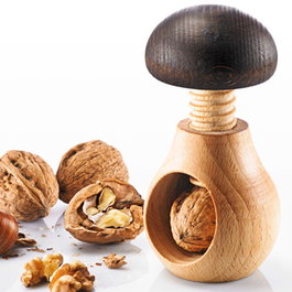 Holzi-Westmark Casse-noix en bois de hêtre avec tête champignon
