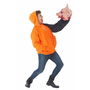 Déguisement pour Adultes Halloween Orange Cochon sudadera (2 Pièces)