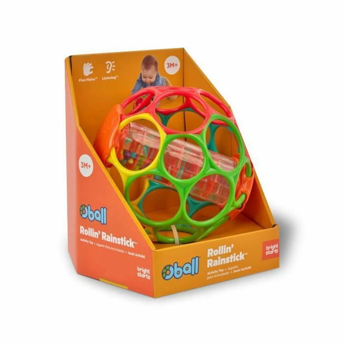 Bright Starts Oball Rollin' Rainstick - Hochet pour bébé multicolore