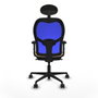 Piqueras y Crespo Chaise de Bureau avec Appui-tête 2D036N1 Crème