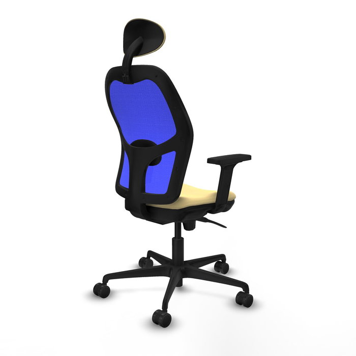 Piqueras y Crespo Chaise de Bureau avec Appui-tête 2D036N1 Crème