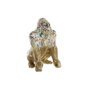 DKD Home Decor Figurine Décorative Gorille Doré Multicouleur
