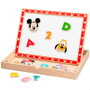WOOMAX Pizarra magnética Disney en madera, 29,5x22 cm, pizarra magnética con 48 piezas, a partir de 4 años
