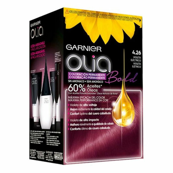 Garnier Olia Coloration Permanente 4.26-violeta eléctrico Garnier Olia Coloration Permanente 4.26-violeta eléctrico
