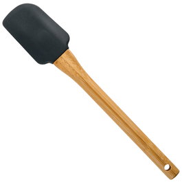 Day Spatule en silicone gris et bambú, 27,5 cm