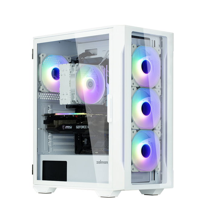 Boîtier ATX semi-tour Zalman I3 NEO TG WHITE Blanc