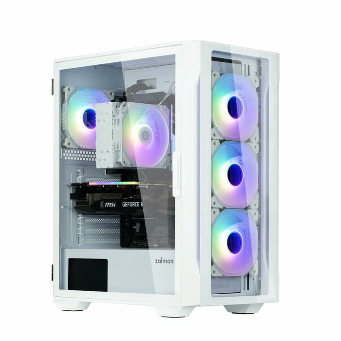 Boîtier ATX semi-tour Zalman I3 NEO TG WHITE Blanc