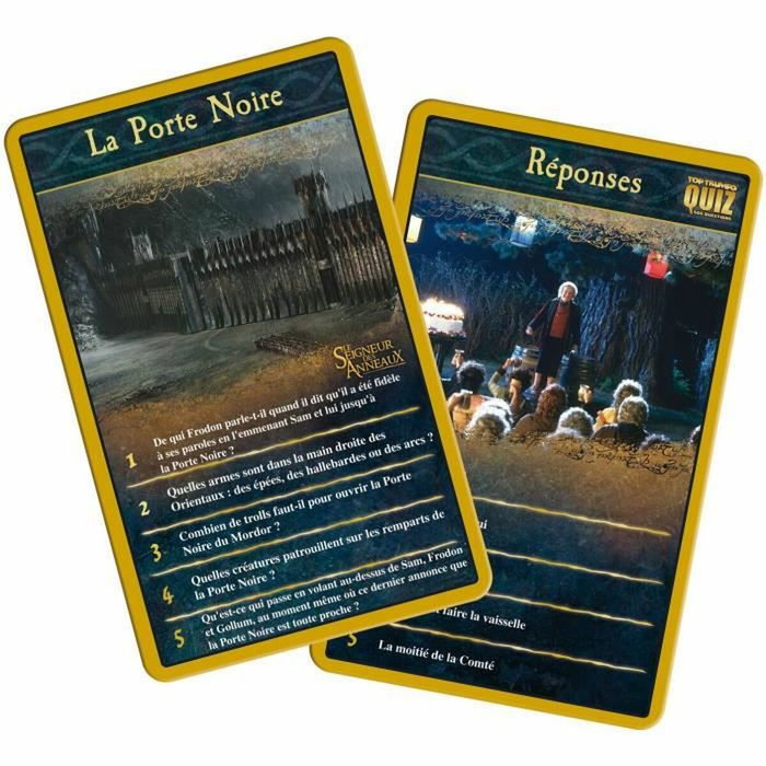 Winning Moves Quizz Le Seigneur des Anneaux 500 Questions - Format Voyage - Version française