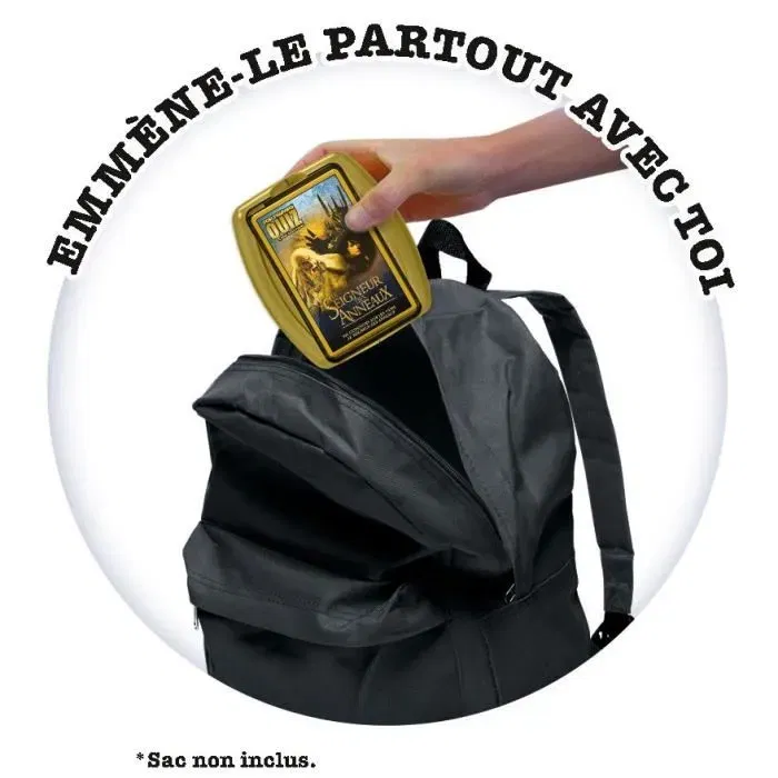 Winning Moves Quizz Le Seigneur des Anneaux - 500 Questions - Version Française - Format Voyage - Jeu de Société