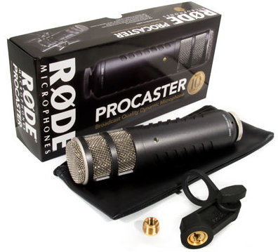 RODE Procaster Microphone dynamique pour streaming et broadcast avec capsule dynamique, sortie équilibrée et suspension interne RODE Procaster Microphone dynamique pour streaming et broadcast avec capsule dynamique, sortie équilibrée et suspension interne