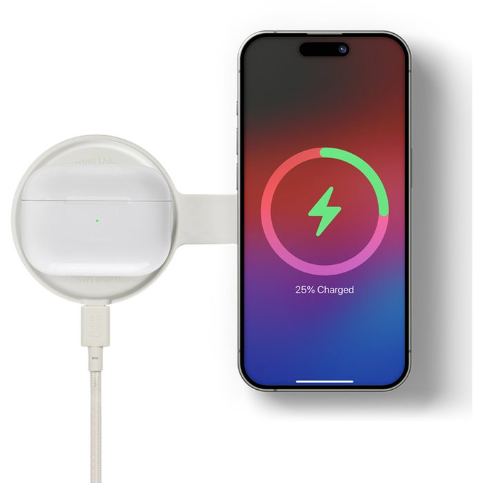 Native Union Voyage 2-en-1 Qi2 Foldable Wireless Charger Sand
