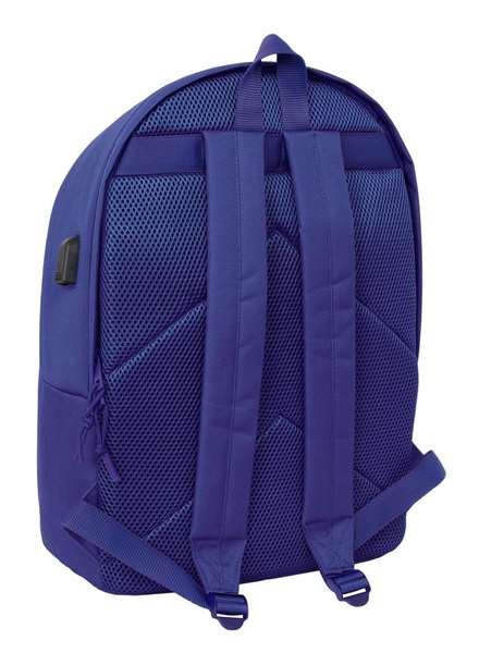 Safta Mochila doble pour ordinateur portable 15,6" avec port USB, sac à dos Teen Dark Blue 31 x 44 x 18 cm