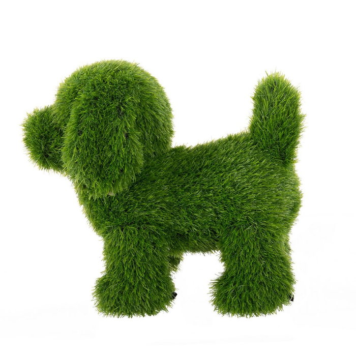 BigBuy Outdoor Figurine Décorative Chien en Gazon Artificiel 30 x 50 x 48 cm