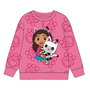 Cerdá Sudadera Sweat-Shirt Gabby's Dollhouse 3 Ans en Cotton Brushed, Couleur Dark Pink, Pour Fille 3 Ans