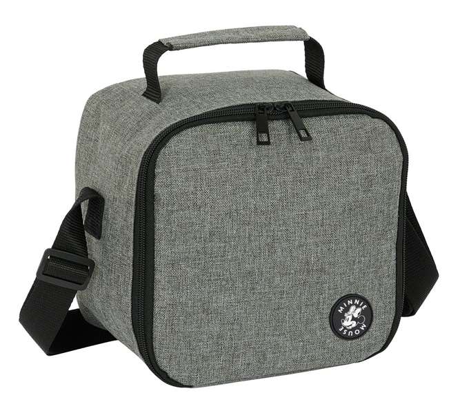 Safta Glacière Isotherme Waterproof Minnie Mouse Gris 20 x 20 x 15 cm pour Enfant 3 Ans