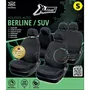 XLC - XL COVER - Housses de Siège Auto Universelles pour Berline et SUV - Pack 5 Pièces avec Dossier et Assise Arrière Fractionnables 60/40 - Protection Compatible Airbags et ISOFIX