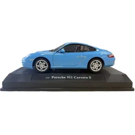 Cararama Voiture miniature de collection Porsche 911 Carrera S Coupé - Bleu - 1/24