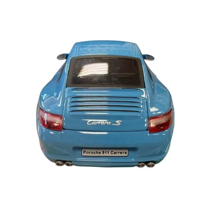 Cararama Voiture miniature de collection Porsche 911 Carrera S Coupé - Bleu - 1/24