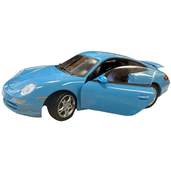 Cararama Voiture miniature de collection Porsche 911 Carrera S Coupé - Bleu - 1/24