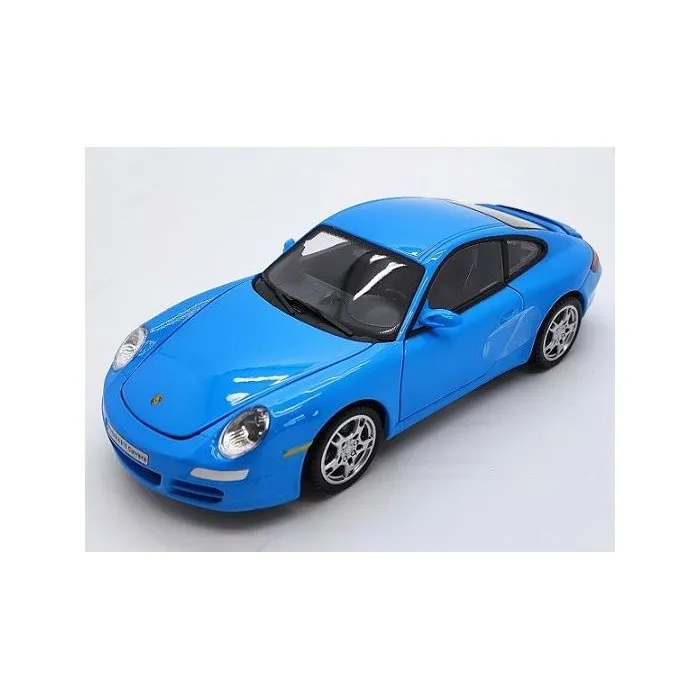Cararama Voiture miniature de collection Porsche 911 Carrera S Coupé - Bleu - 1/24