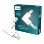 Philips Connecteur Easylink en L antihoraire, 1800W, 220-240V, blanc 107x17x107mm