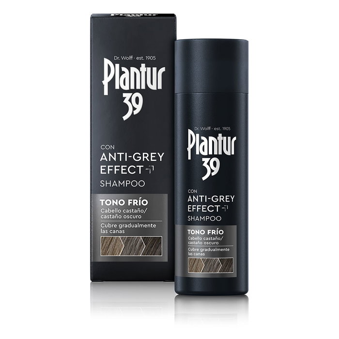Plantur 39 Shampoing Ton Froid Anti-Gris EFFECT 200 ml - Anti-Chute, Anti-Gris, Fortifiant, Éclat