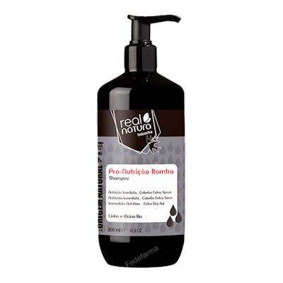 Real Natura Shampooing Sans Sel Pro-Nutrição Bomba 500ml Real Natura Shampooing Sans Sel Pro-Nutrição Bomba 500ml