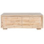 Table Basse Home ESPRIT Naturel Bois d'épicéa Bois MDF 130 x 70 x 46 cm