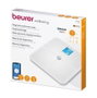 Beurer BF-950 Pèse-personne diagnostique Bluetooth blanc avec verre, IMC et suivi de grossesse