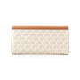 Michael Kors Portefeuille Jet Set Travel 35F3GTVE7B-VANILLA Beige en Toile