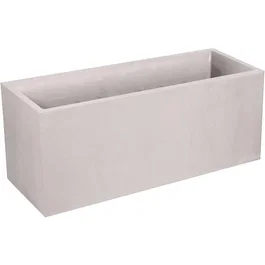 EDA - Jardinière Volcania 98 L, Intérieur/Extérieur, Décor Pierre, Dimensions 99,5 x 39 x H 43 cm, Beige Calcaire