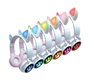Lexibook Casque Bluetooth 2 en 1 avec Oreilles de Chat et Lumières - Rose