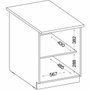 LASSEN Meuble bas 2 portes battantes - Chêne sonoma
