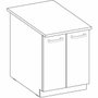 LASSEN Meuble bas 2 portes battantes - Chêne sonoma