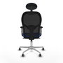 Piqueras y Crespo Chaise de Bureau avec Appui-tête 2D086G1 Bleu