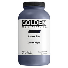 Golden Fluid Acrylics Gris De Payne 946 ml
