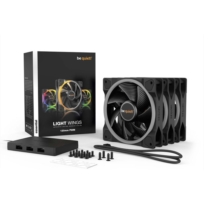 be quiet! Light Wings PWM 120mm Black (Pack de 3) inevitable