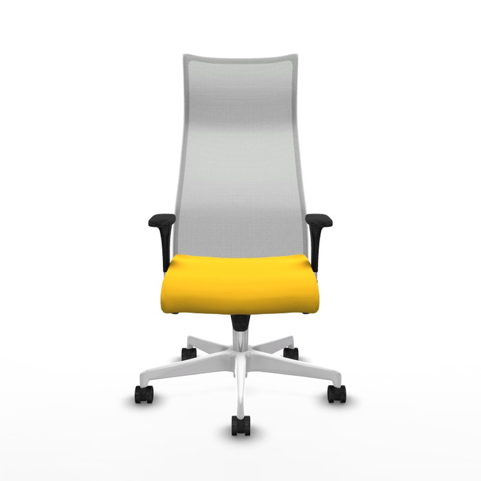 Piqueras y Crespo Chaise de Bureau Albacete Jaune et Blanc