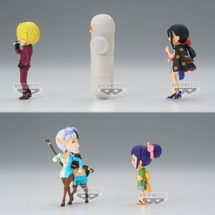Banpresto Figurine One Piece World Collectable Wanokuni Onigashima 4 - 7 cm Lot de 12 Personnages